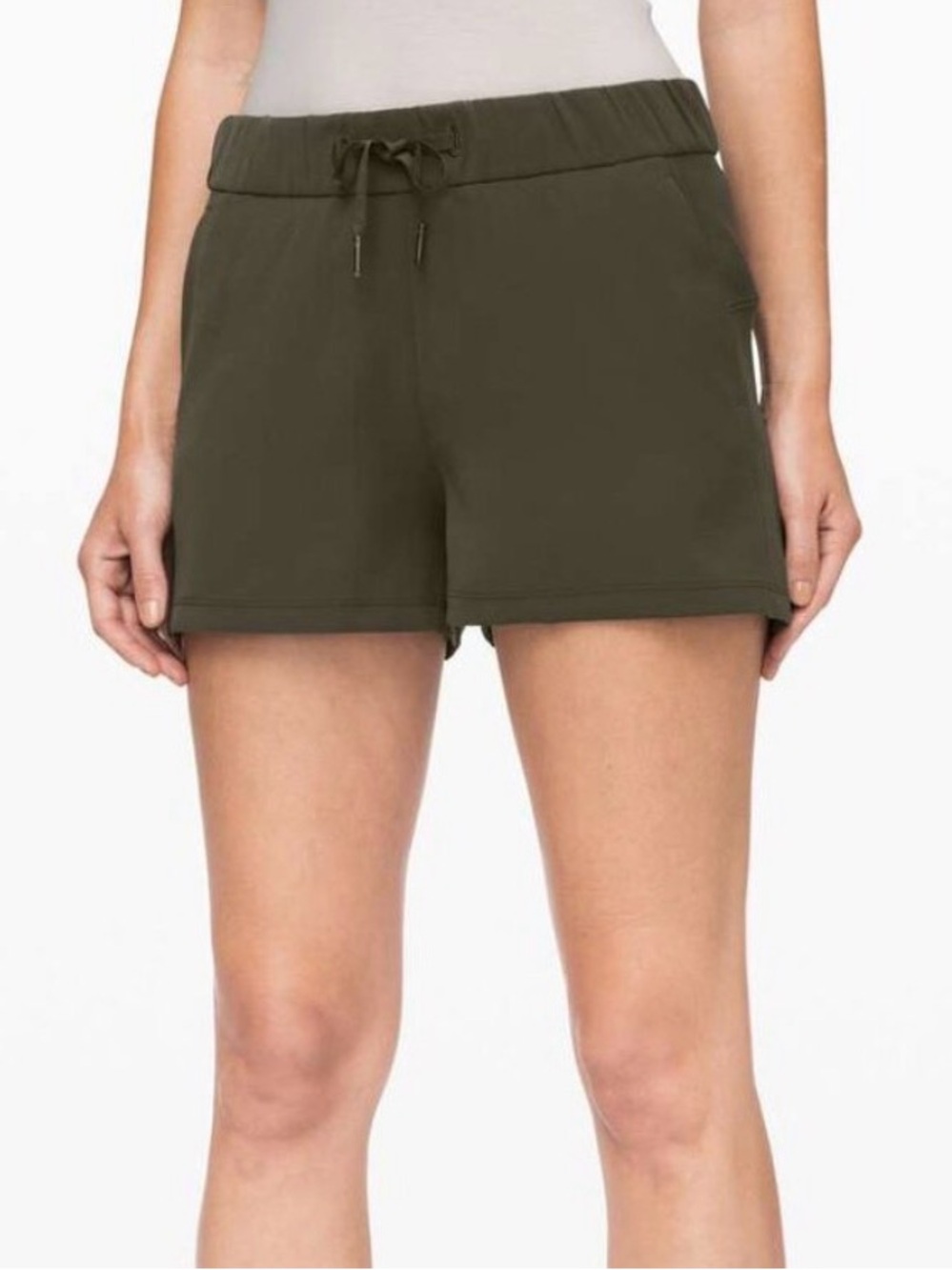 Lululemon athletica Olive Green On the Fly 2.5” Shorts